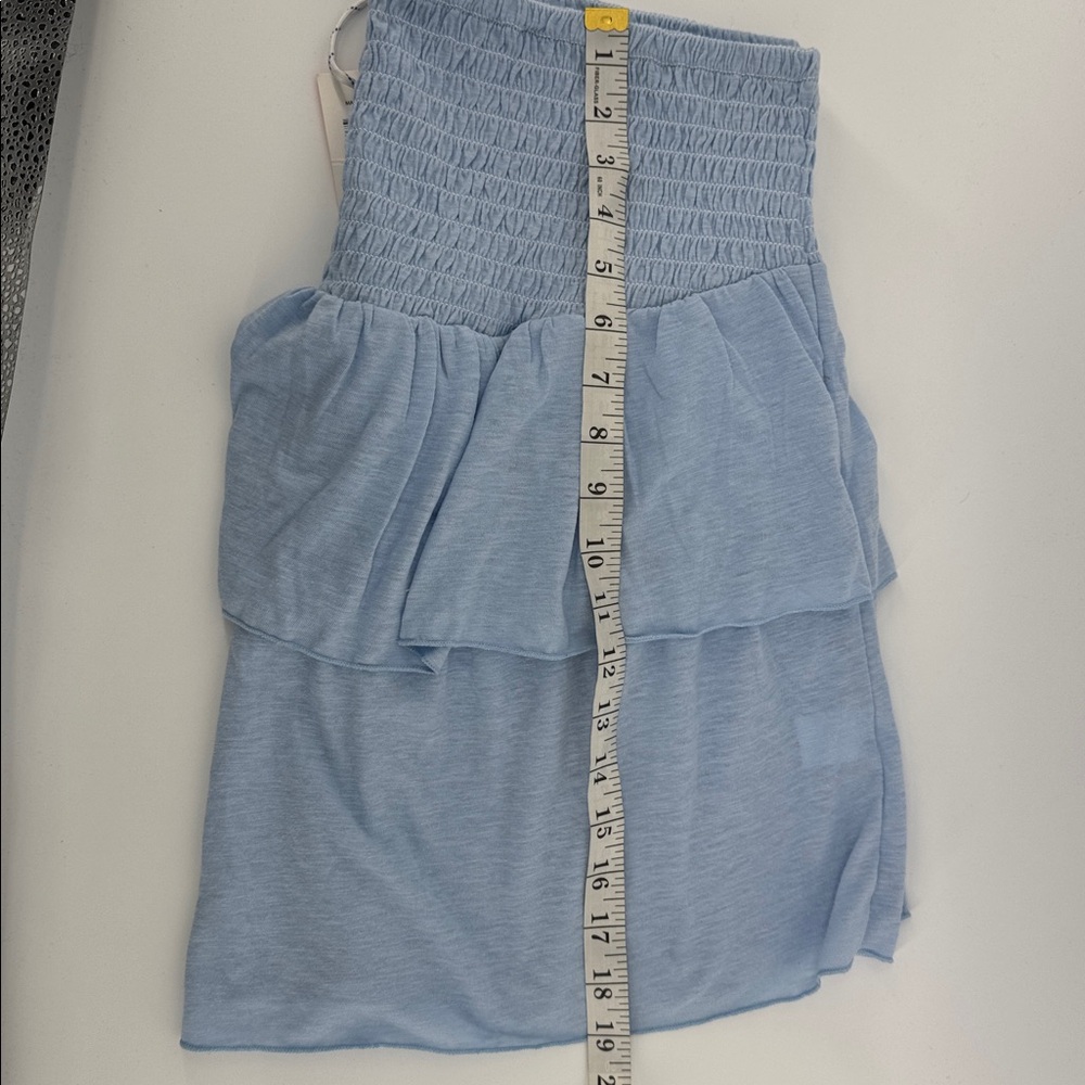 Simple Southern Blue Ruffled Tiered Skirt Women's Size XL NWT Cottagecore Flirty - Picture 7 of 7